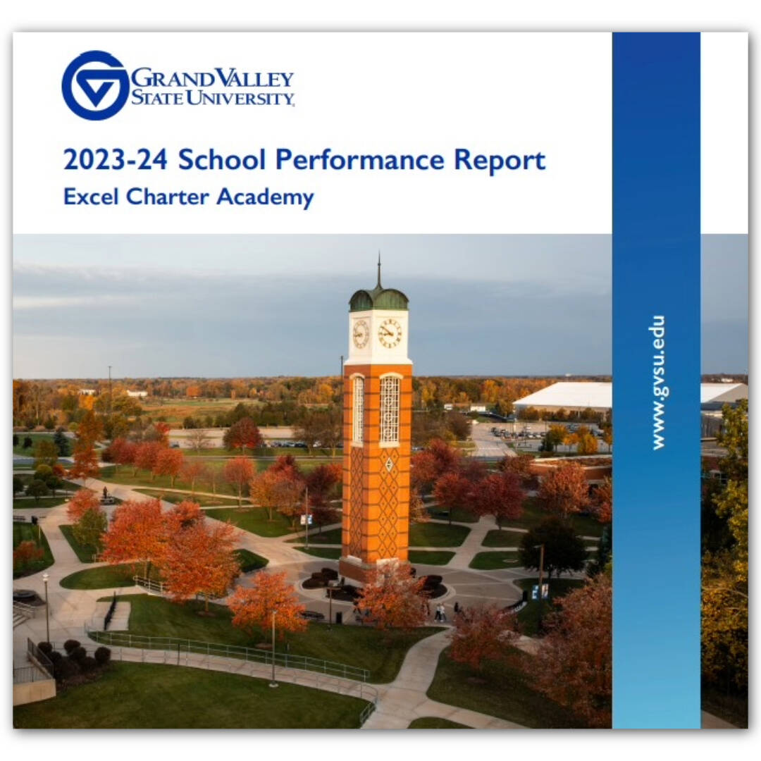 Front cover example of a School Performance Report